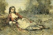 Jean-Baptiste Camille Corot Algerienne Spain oil painting artist
